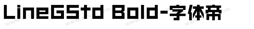 LineGStd Bold字体转换
